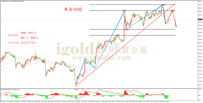 2021年11月17日黄金走势图 2021年11月17日黄金走势图