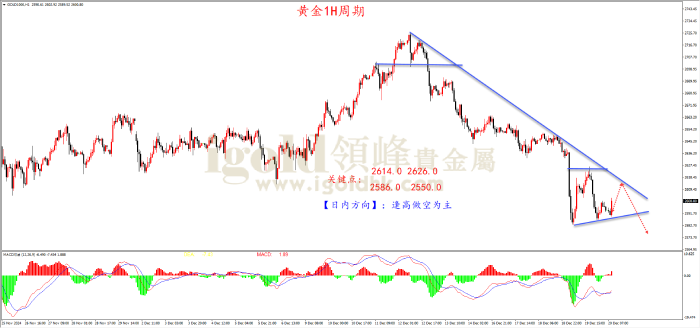 2024年12月20日黄金走势图 2024年12月20日黄金走势图