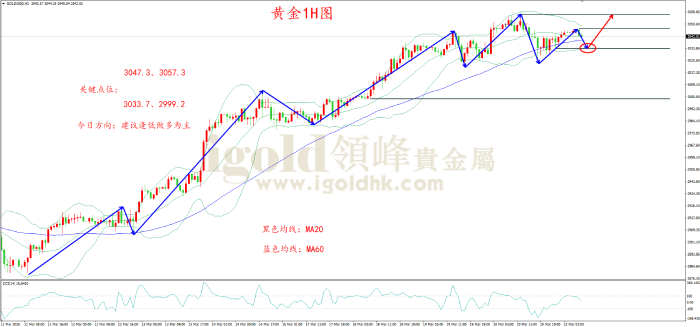 2025年3月21日黄金走势图 2025年3月21日黄金走势图