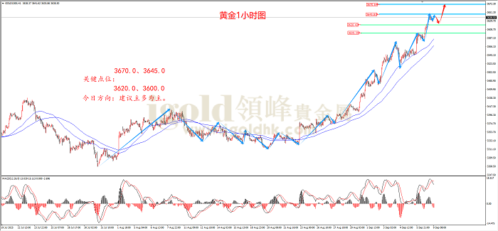 2025年09月09日黄金走势图 2025年09月09日黄金走势图