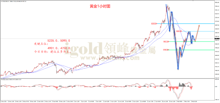 2026年2月5日黄金走势图 2026年2月5日黄金走势图