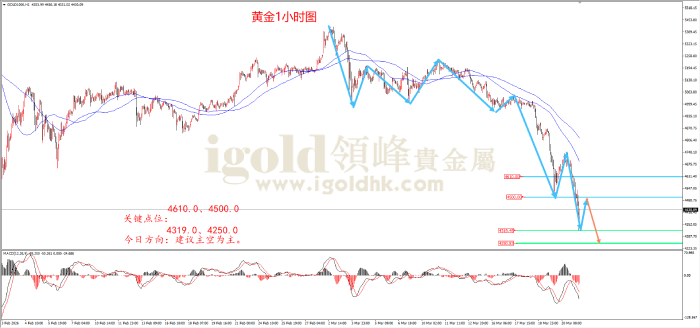 2026年03月23日黄金走势图 2026年03月23日黄金走势图